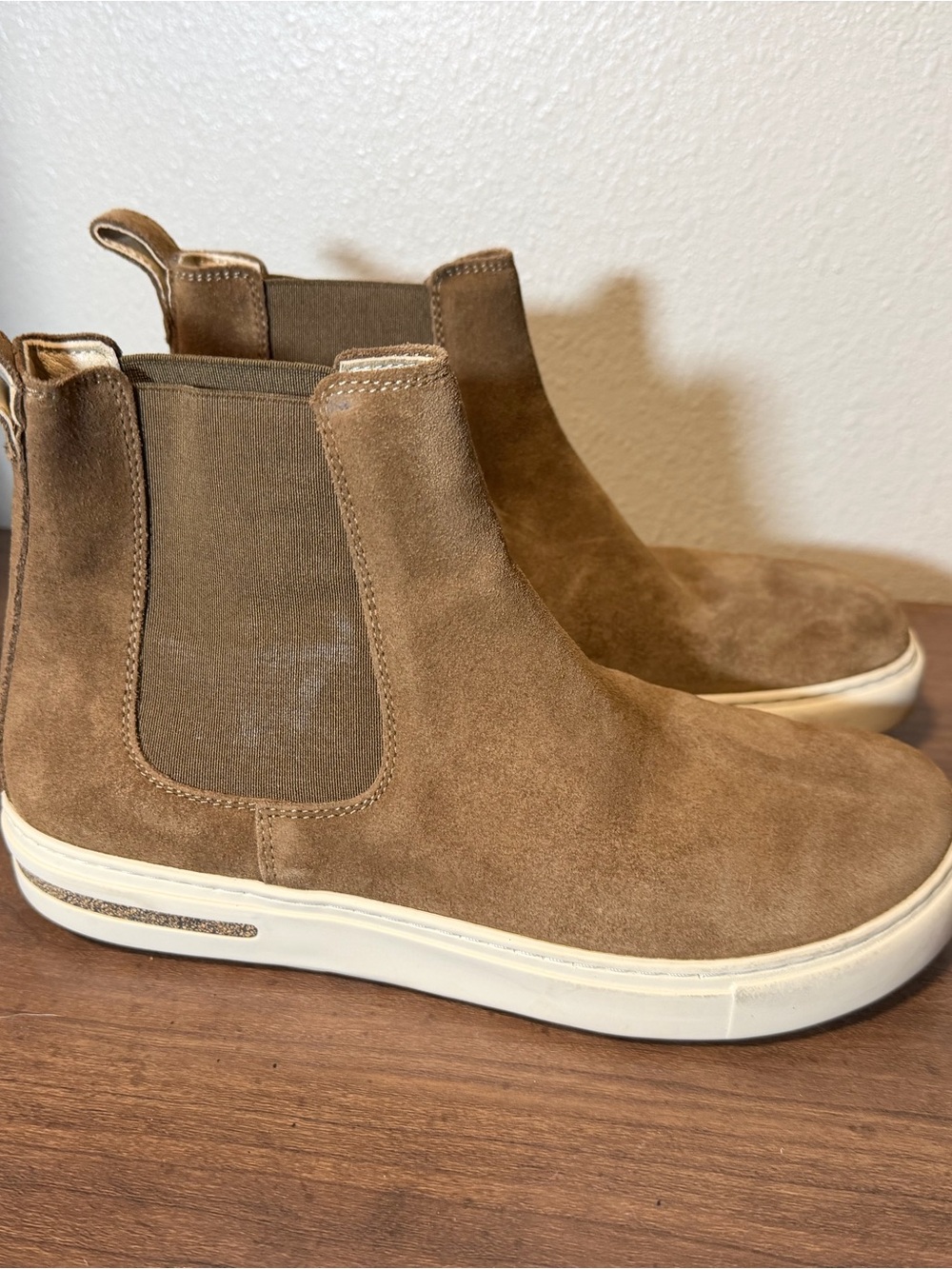 Birkenstock Women's Suede Chelsea Booties in Brown